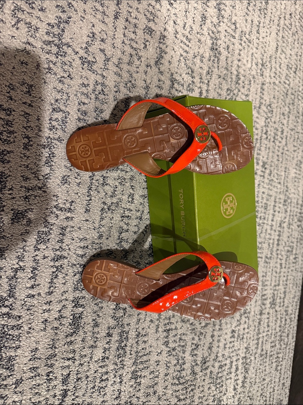 Tory Burch Miller Jelly Thong Sandal Coral size 7